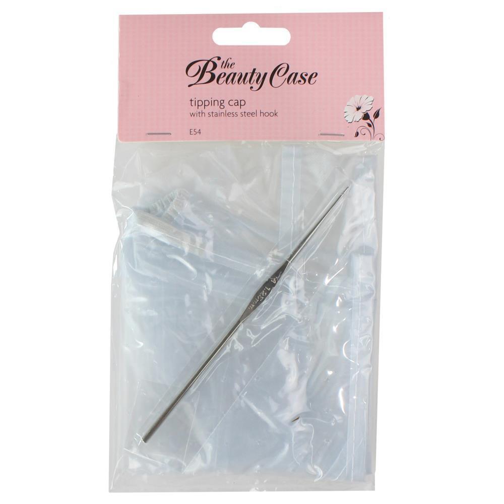 The Beauty Case Tipping Cap with Stainless Steel Hook Hair Colouring Dye Frosting V563-9312203143356-1PCS