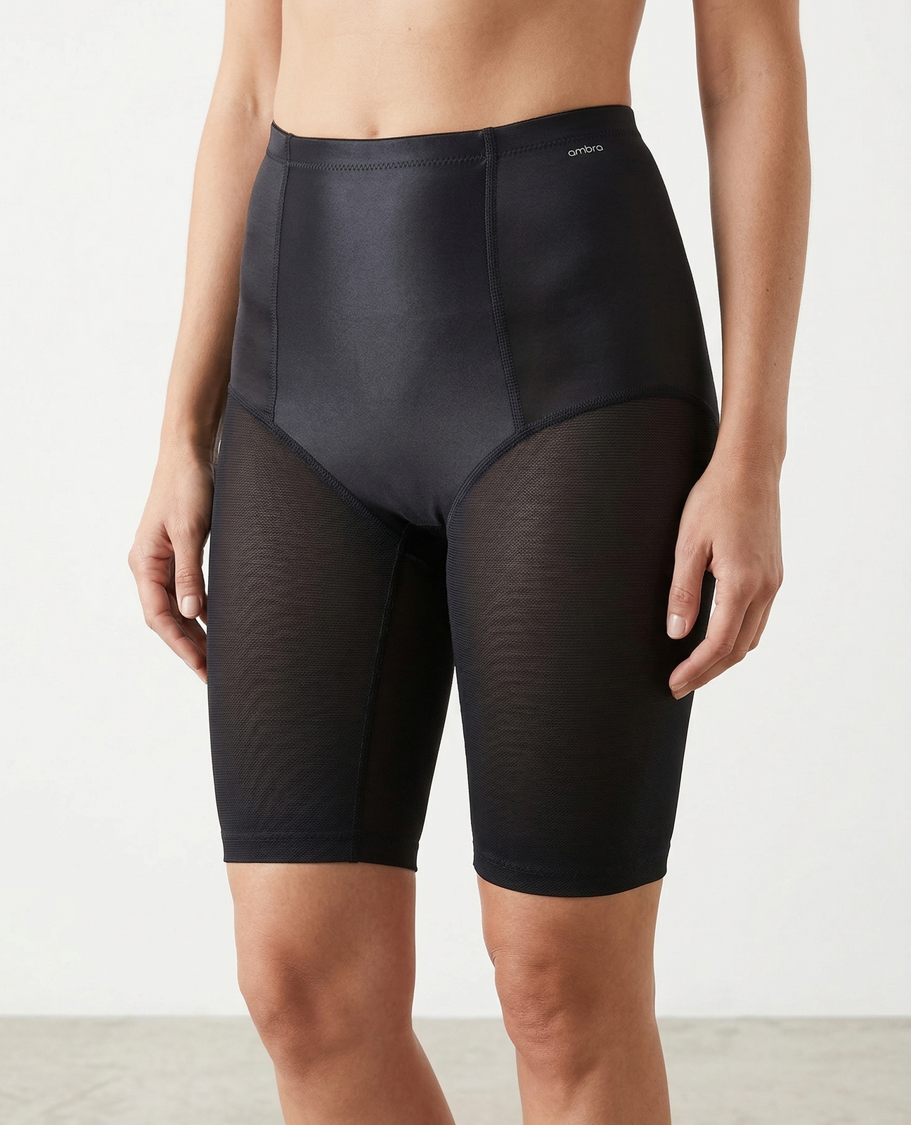 Ambra BodySculpt Long Control Shorts in Black (Size 10-12) - (Slimming Shapewear)