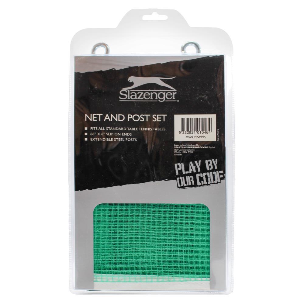 Slazenger Table Tennis Net & Post Set Kit Ping Pong Sports Rack V563-9332921010464