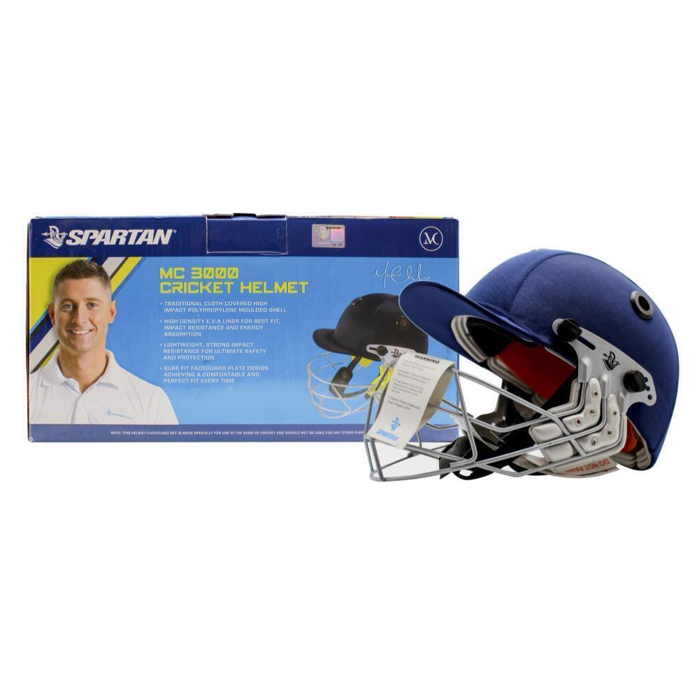 Spartan MC 3000 Cricket Helmet - Medium Size - Navy - Kids/Adults (57-58cm Head) V563-9332921072301