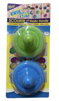 1 Pack of 2 Kwik Life Scourer with Plastic Handle Cleaning Dishes Pots & Pans V563-9333022027993