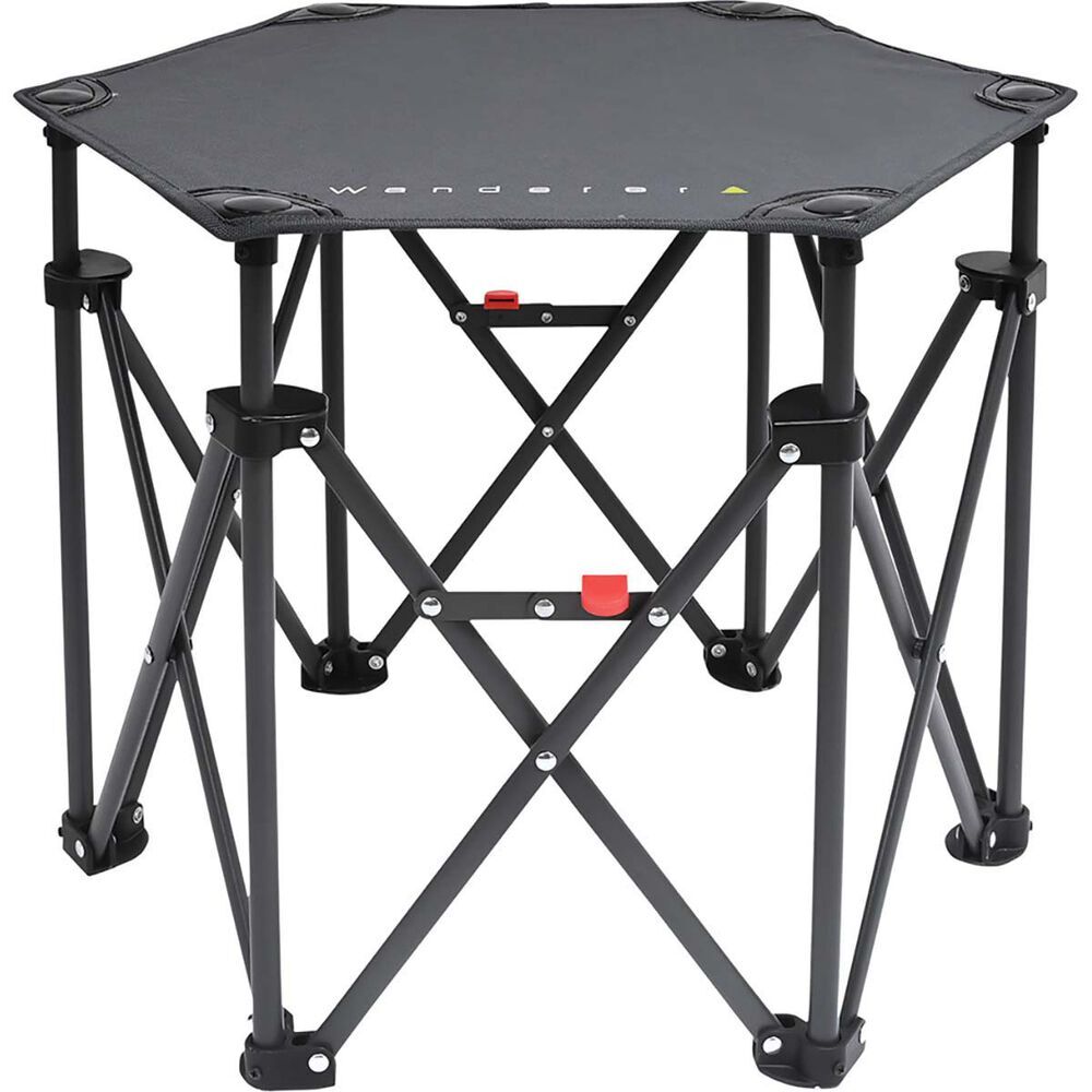 Wanderer Hex Small Quad Foldable Table Camping Fishing Outdoors V563-9336050213758