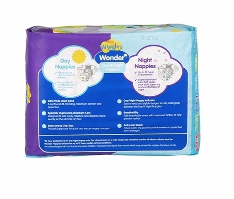 Wonder Pk27 the Wiggles Day & Night Nappies Diapers Infant 4 - 8 Kg Size 2 V563-9341122001720