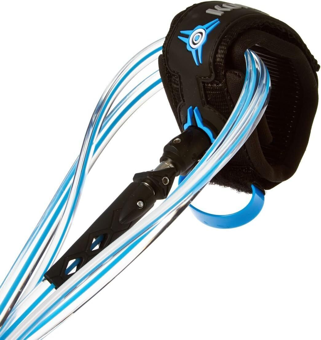 Komunity 6FT Naked Elliptical Cord Leash Surfboard Legrope Leash Surf Surfing Leg Rope V563-9348679003863