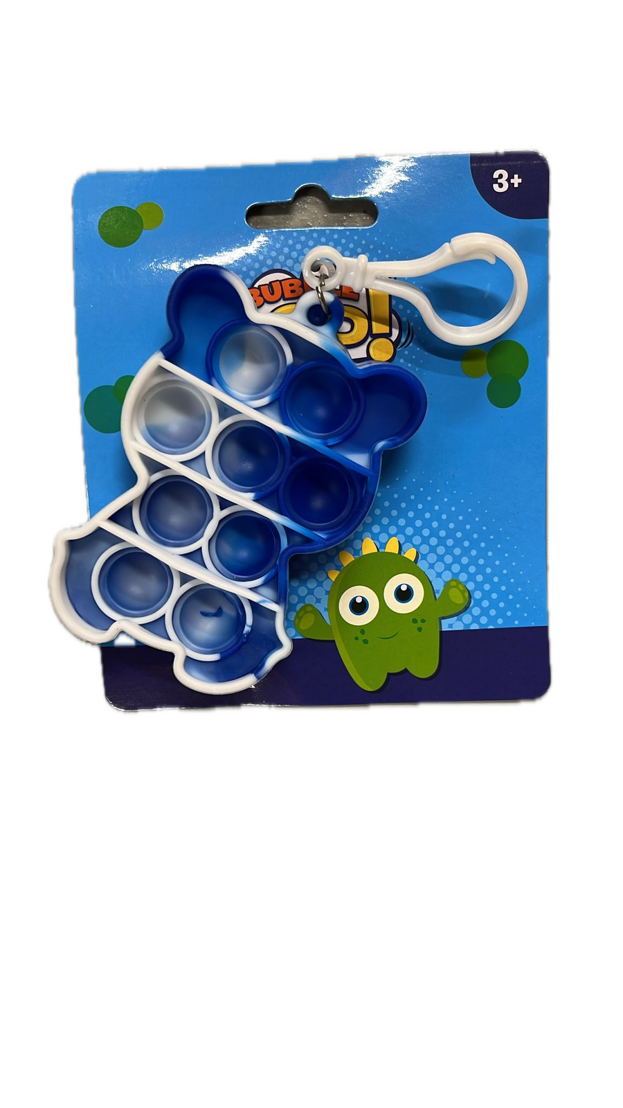 Push Bubble Pop It Fidget Keyring Squeeze Toy Sensory Silicone Stress Reliever V563-9355394028798