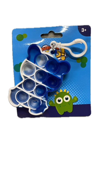 Push Bubble Pop It Fidget Keyring Squeeze Toy Sensory Silicone Stress Reliever V563-9355394028798