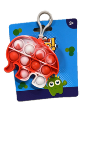 Push Bubble Pop It Fidget Keyring Squeeze Toy Sensory Silicone Stress Reliever V563-9355394028798