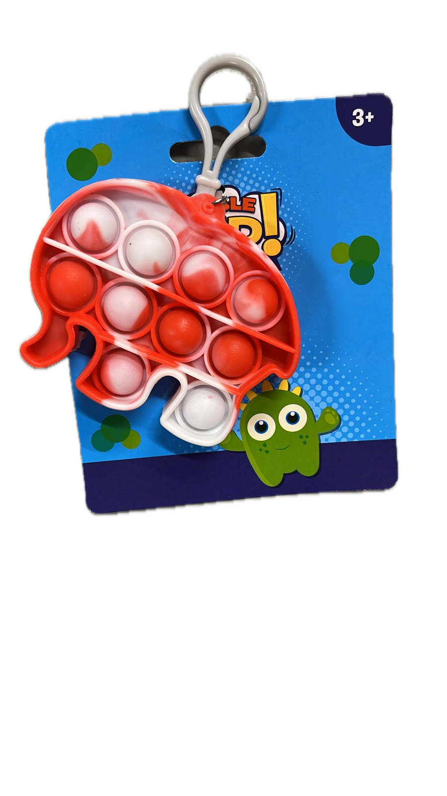 Push Bubble Pop It Fidget Keyring Squeeze Toy Sensory Silicone Stress Reliever V563-9355394028798
