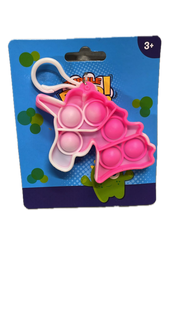 Push Bubble Pop It Fidget Keyring Squeeze Toy Sensory Silicone Stress Reliever V563-9355394028798