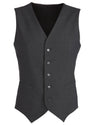 Mens Wool Blend Vest w/ Knitted Back Waistcoat Sleeveless Wool Blend - Charcoal - 92 V563-94011-CHARCL-92