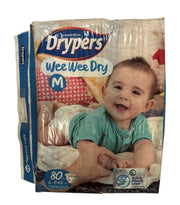 80pk Drypers Wee Wee Dry Disposable Diaper Nappies Nappy - Medium 6-11kg V563-9557327004651