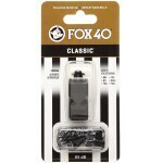 Fox 40 Classic Whistle Outdoor Safety Sports Referee Football Soccer - Black V563-9901-0008