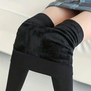 Womens Fuzzy Thermal Fur Lined High Waist Leggings Pants Thermals Warm 320g V563-990196-1-BLACK-ONESIZE