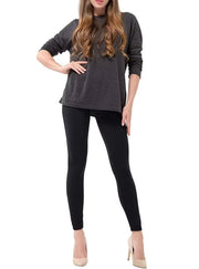 Womens Fuzzy Thermal Fur Lined High Waist Leggings Pants Thermals Warm 320g V563-990196-1-BLACK-ONESIZE