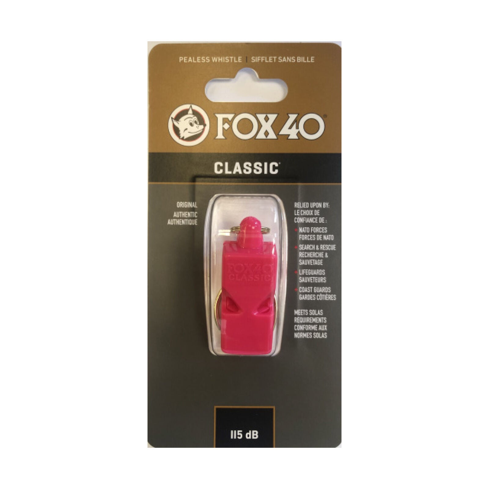 Fox 40 Classic Whistle Safety Outdoor Camping Sports Referee Football - Red V563-9902-0100