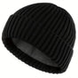 Winter Knitted Hat Men Women Warm Thick Beanie Fleece Ski Cap Outdoor Thermal V563-990460-BLACK