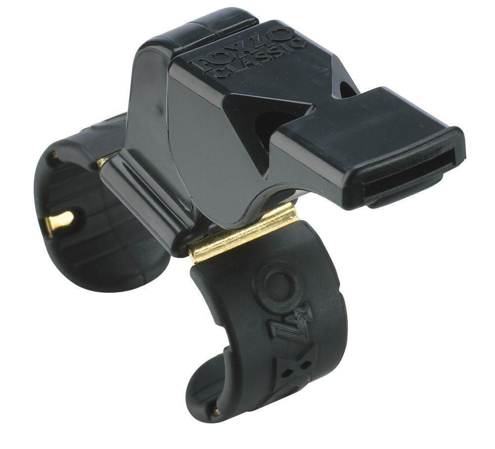 Fox 40 Classic Fingergrip Whistle Sports Referee Safety Football Soccer - Black V563-9909-0008