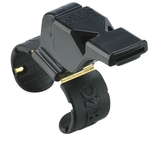 Fox 40 Classic Fingergrip Whistle Sports Referee Safety Football Soccer - Black V563-9909-0008