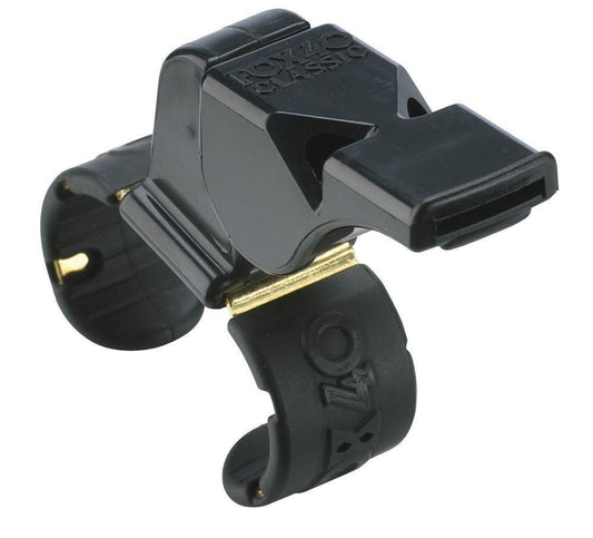 Fox 40 Classic Fingergrip Whistle Sports Referee Safety Football Soccer - Black V563-9909-0008