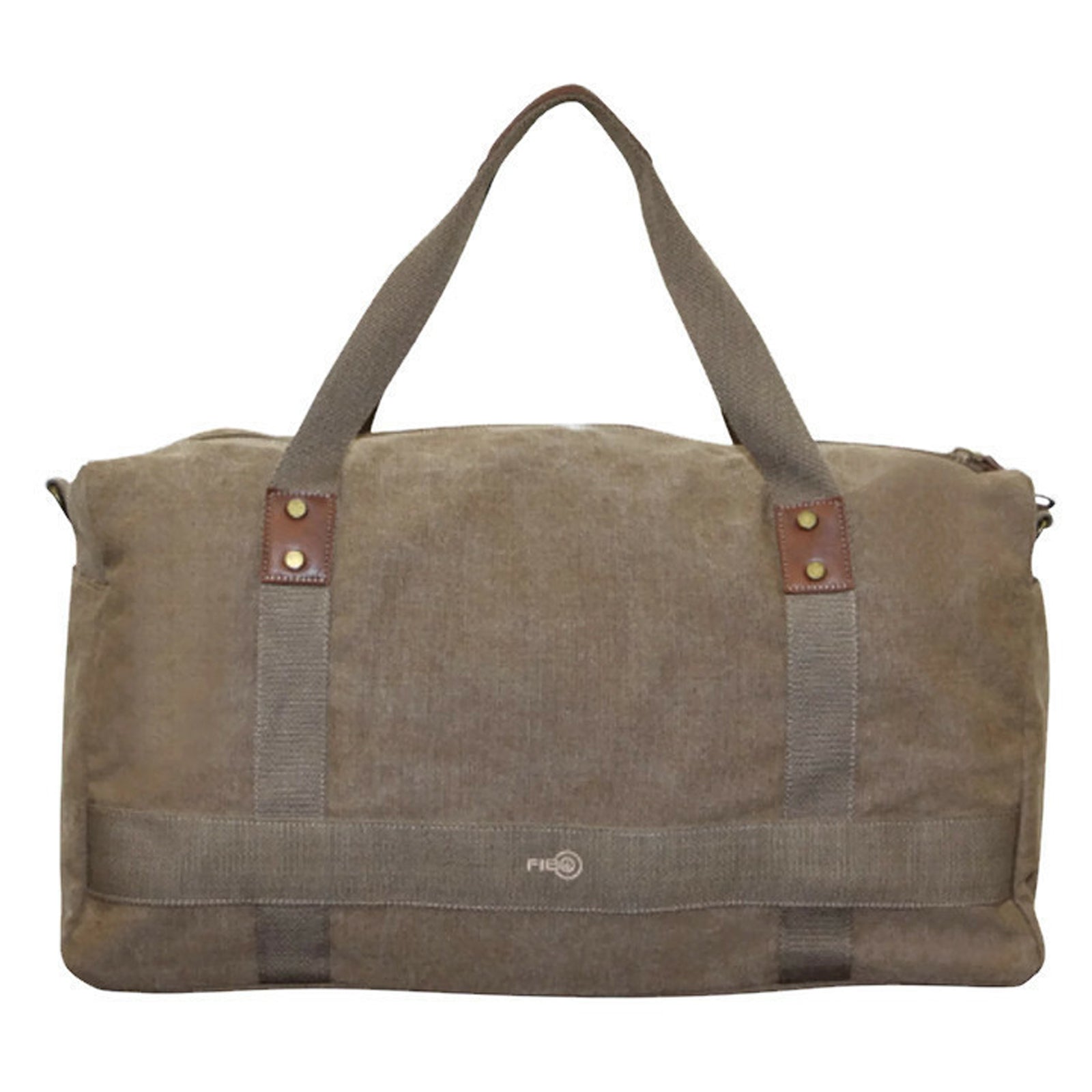 FIB 52cm Canvas Travel Duffle Bag Casual Duffel - Khaki V563-A1205C-KHAKI