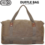 FIB 52cm Canvas Travel Duffle Bag Casual Duffel - Khaki V563-A1205C-KHAKI