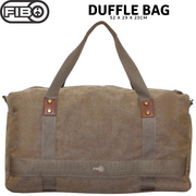 FIB 52cm Canvas Travel Duffle Bag Casual Duffel - Khaki V563-A1205C-KHAKI