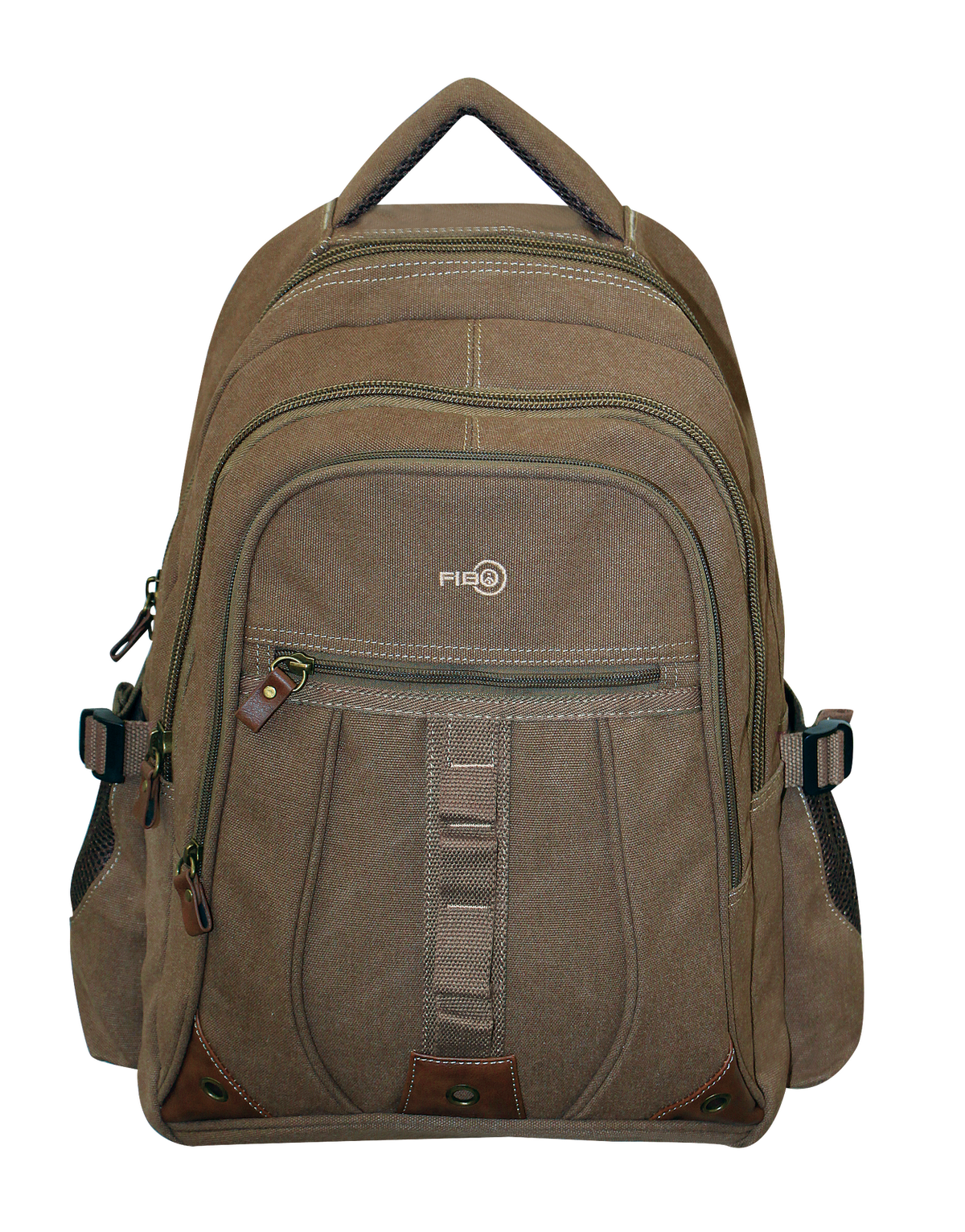 FIB Washed Canvas Backpack Bag in Khaki V563-A1206C-KHAKI