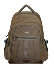 FIB Washed Canvas Backpack Bag in Khaki V563-A1206C-KHAKI
