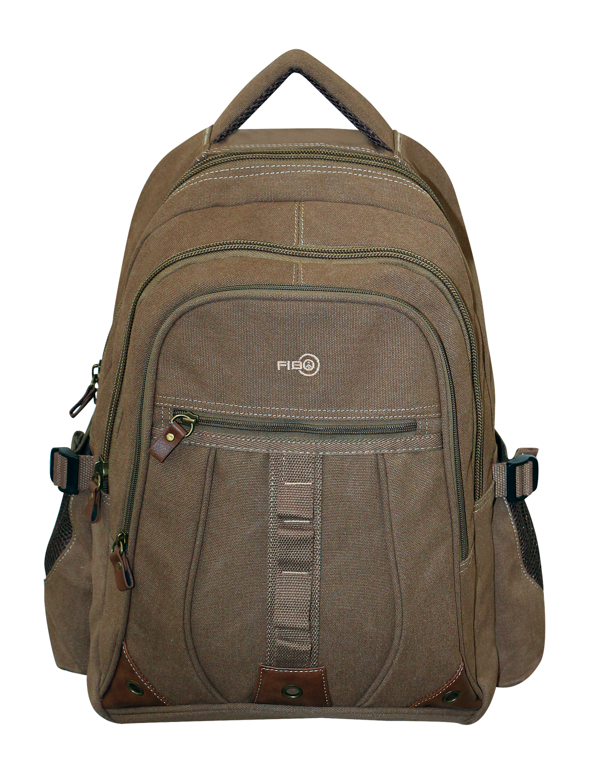 FIB Washed Canvas Backpack Bag in Khaki V563-A1206C-KHAKI