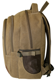 FIB Washed Canvas Backpack Bag in Khaki V563-A1206C-KHAKI
