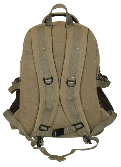 FIB Washed Canvas Backpack Bag in Khaki V563-A1206C-KHAKI