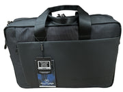 15" Futura Laptop Computer Bag Travel Work Messenger Bag w/USB Port - Black V563-A1546R-BLACK