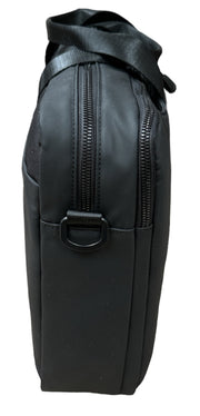 15" Futura Laptop Computer Bag Travel Work Messenger Bag w/USB Port - Black V563-A1546R-BLACK