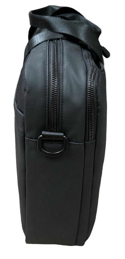 15" Futura Laptop Computer Bag Travel Work Messenger Bag w/USB Port - Black V563-A1546R-BLACK
