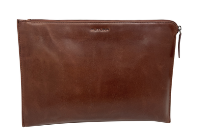 Futura Mens Document Satchel Office Travel College Bag - Brown V563-A1979LBROWN