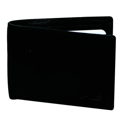 FIB RFID Leather Fold Slimline Wallet - Black V563-A1999L-BLACK