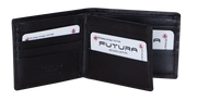 Futura Futura Mens Harrison RFID Genuine Leather Wallet - Black V563-A2008L-BLACK