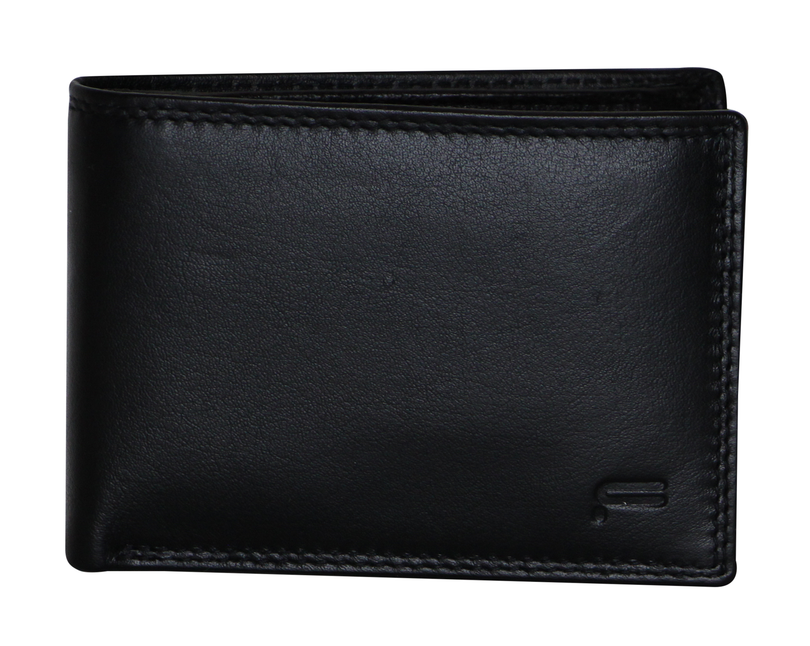 Futura Futura Mens Harrison RFID Genuine Leather Wallet - Black V563-A2008L-BLACK