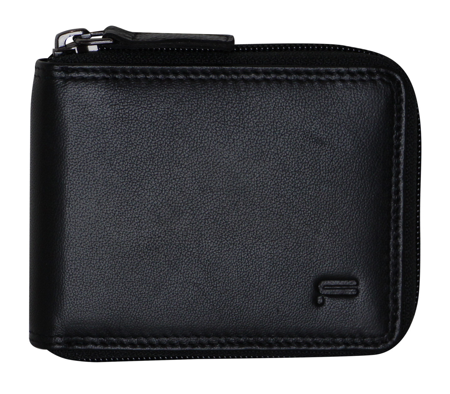 Futura Mens Zip Around Leather Wallet RFID Gift - Black V563-A2012L-BLACK