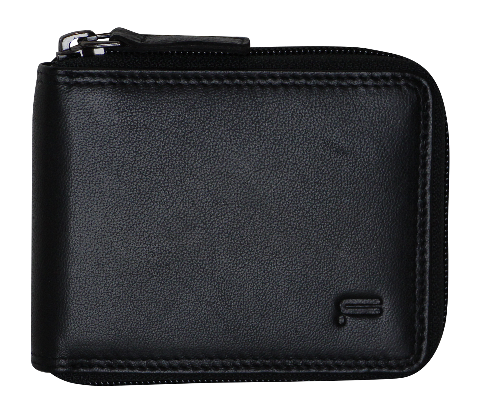 Futura Mens Zip Around Leather Wallet RFID Gift - Black V563-A2012L-BLACK