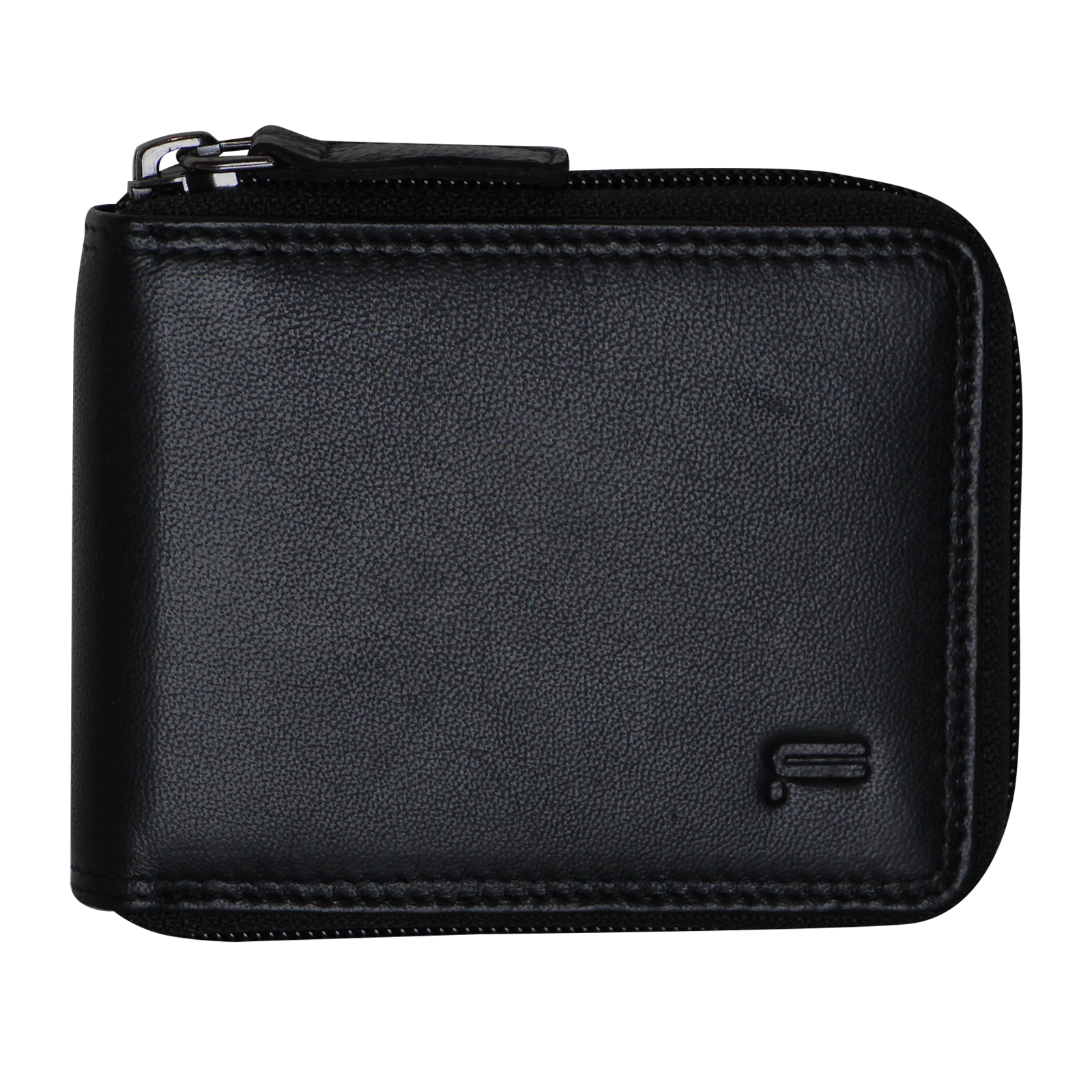 Futura Mens Zip Around Leather Wallet RFID Gift - Black V563-A2012L-BLACK