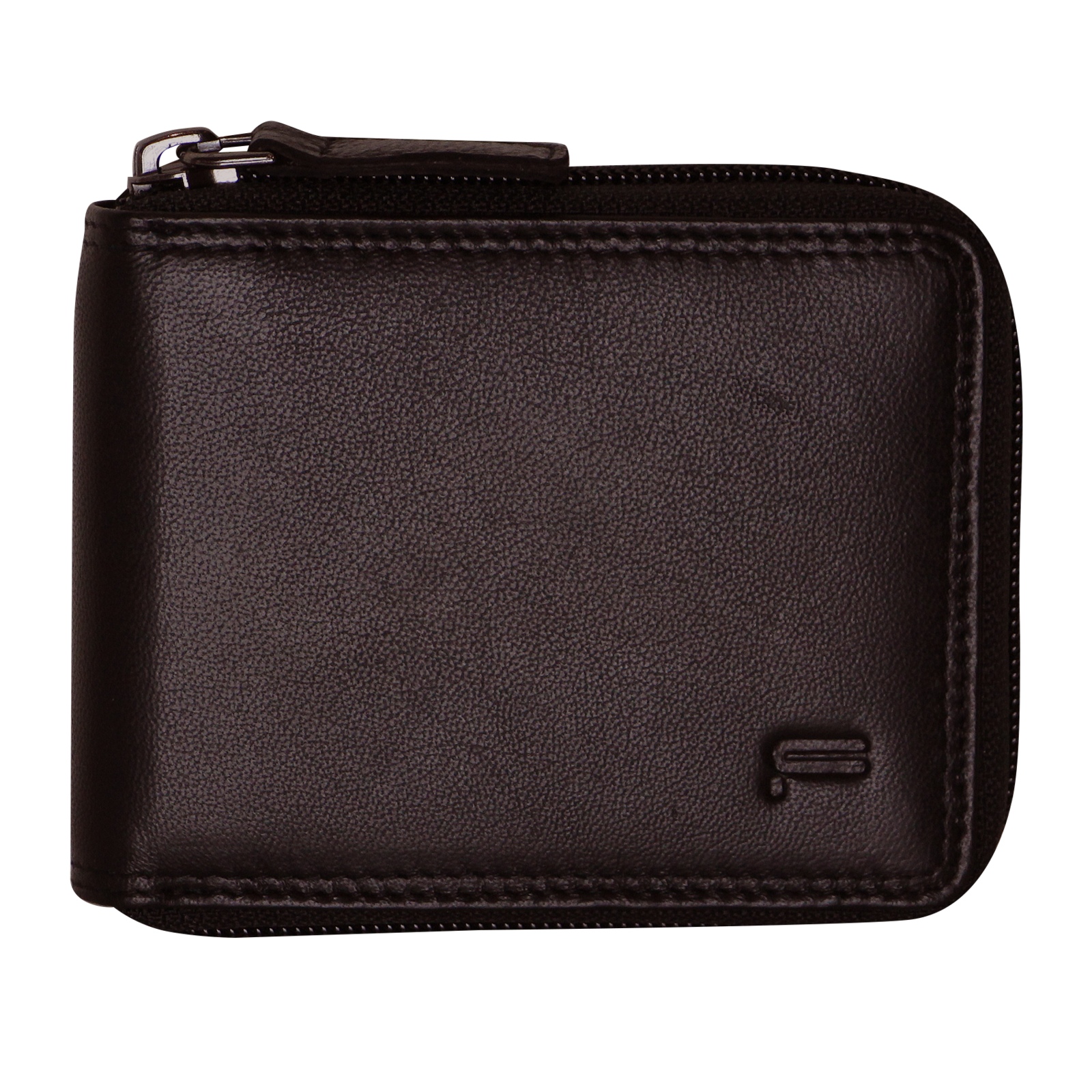 Futura Mens RFID Protected Genuine Leather Wallet Zip Around - Brown V563-A2012L-BROWN
