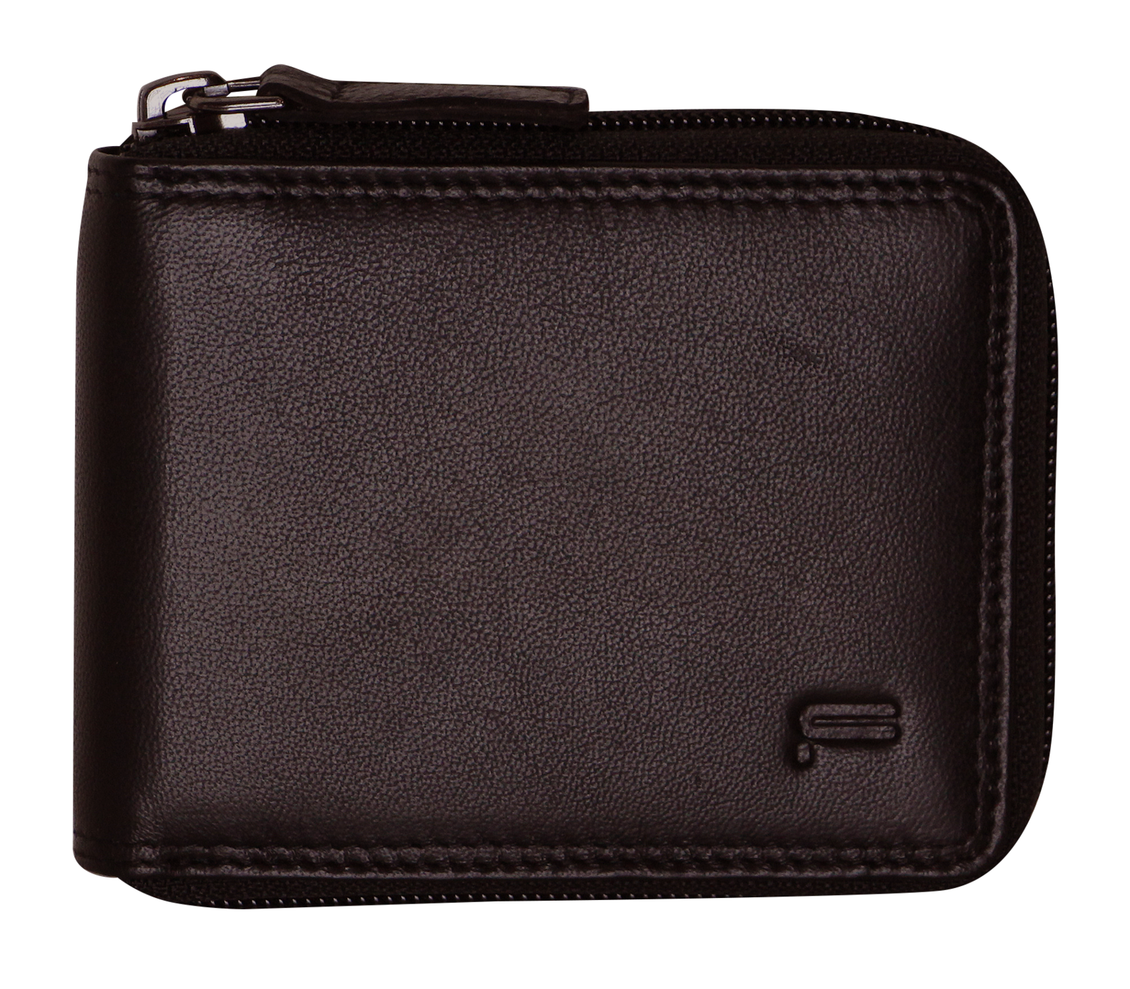 Futura Mens RFID Protected Genuine Leather Wallet Zip Around - Brown V563-A2012L-BROWN