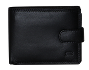 Futura Mens RFID Leather Fold Over Wallet - Black V563-A2013L-BLACK