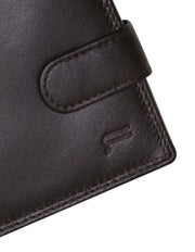 Futura Mens RFID Leather Coin Fold Over Wallet - Brown V563-A2015L-BROWN