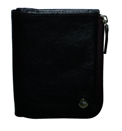 Futura RFID Leather Zip Around Wallet - Black V563-A2027L-BLACK