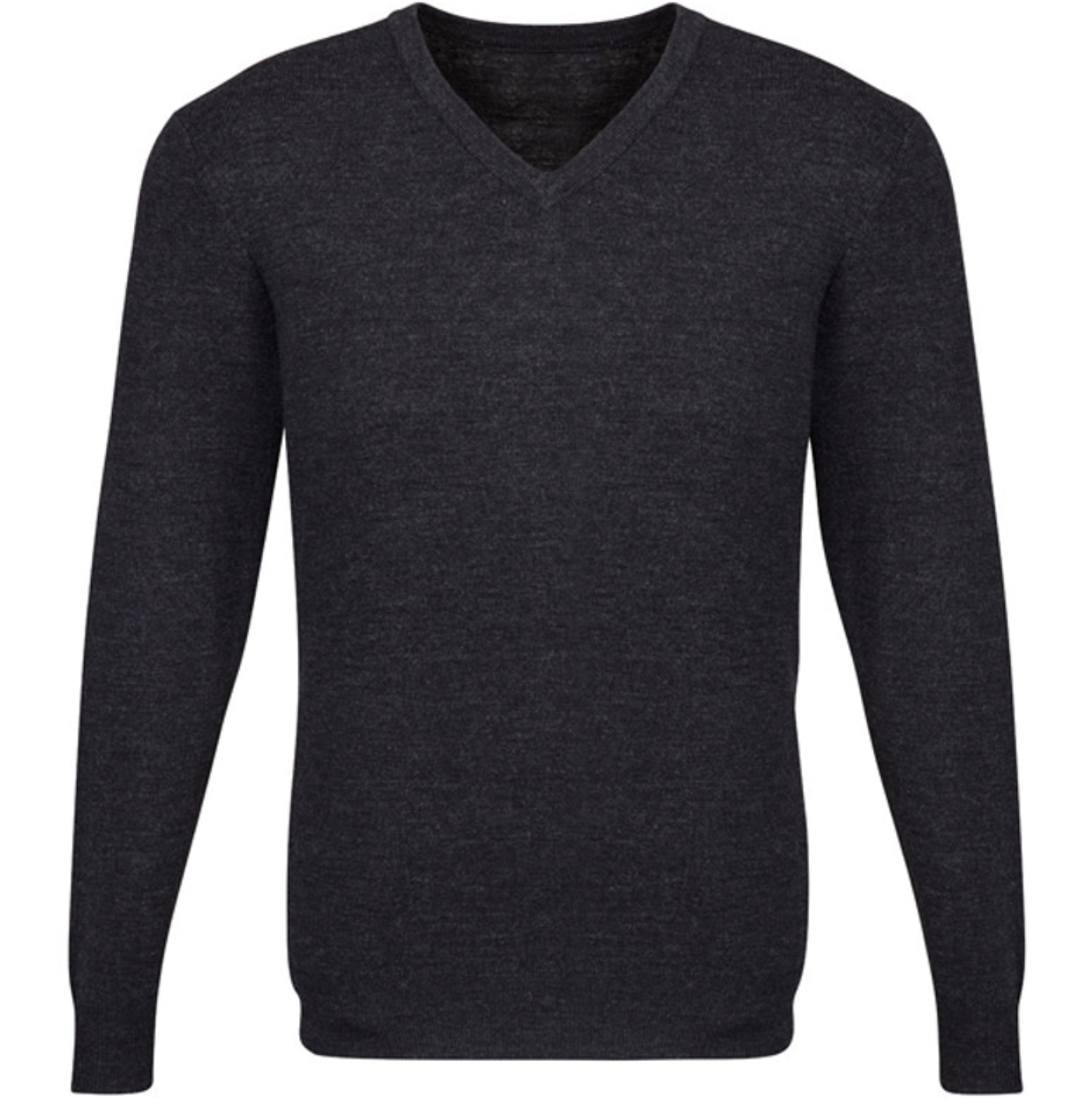 Mens Advatex Varesa Wool Pullover Jumper Cardigan V Neck - Charcoal - M V563-A59520-CHARCOAL-M