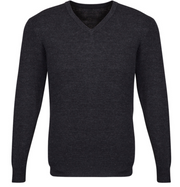 Mens Advatex Varesa Wool Pullover Jumper Cardigan V Neck - Charcoal - XS V563-A59520-CHARCOAL-XS