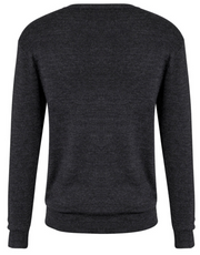 Mens Advatex Varesa Wool Pullover Jumper Cardigan V Neck - Charcoal - XS V563-A59520-CHARCOAL-XS