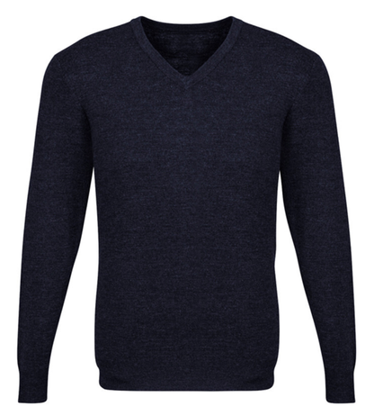 Mens Advatex Varesa Wool Pullover Jumper Cardigan - Navy - L V563-A59520-NAVY-L